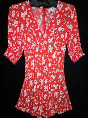 RIXO x Target Red Floral Swing Dress 2